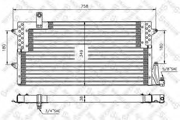 STELLOX 1045005SX Конденсатор, кондиціонер