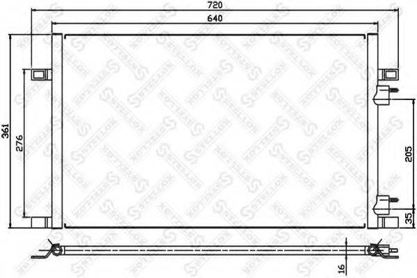 STELLOX 1045065SX Конденсатор, кондиціонер