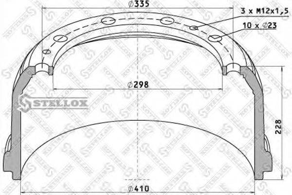 STELLOX 8500015SX Гальмівний барабан