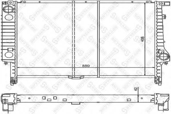 STELLOX 1025583SX Радіатор, охолодження двигуна