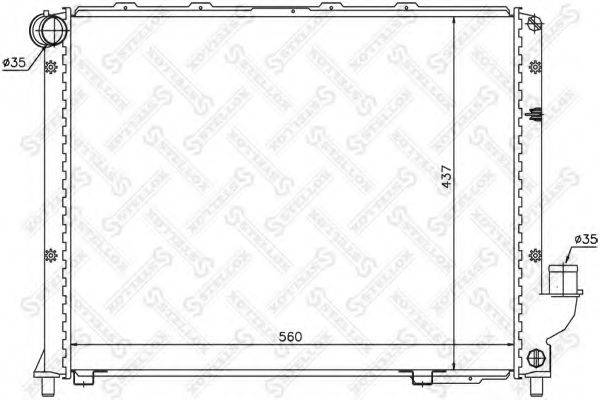 STELLOX 1025831SX Радіатор, охолодження двигуна