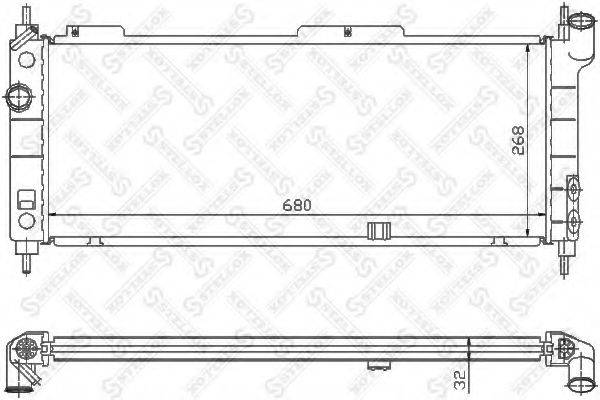 STELLOX 1026068SX Радіатор, охолодження двигуна