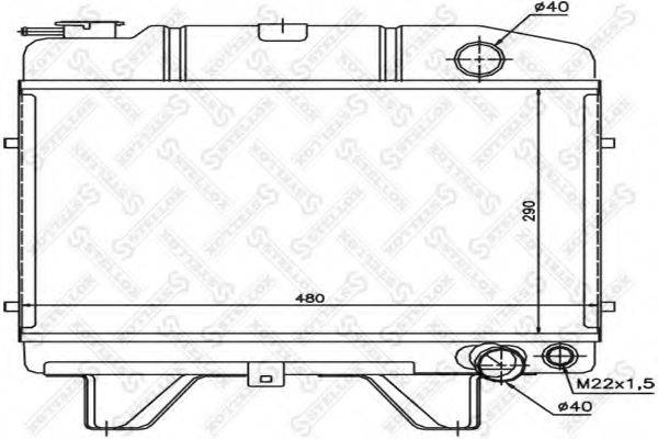 STELLOX 1026090SX Радіатор, охолодження двигуна