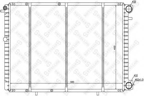 STELLOX 1026184SX Радіатор, охолодження двигуна