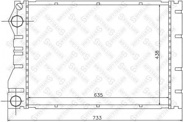 STELLOX 1026197SX Радіатор, охолодження двигуна