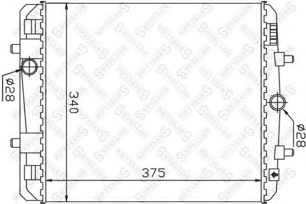 STELLOX 1026359SX Радіатор, охолодження двигуна