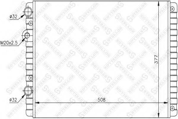STELLOX 1026418SX Радіатор, охолодження двигуна