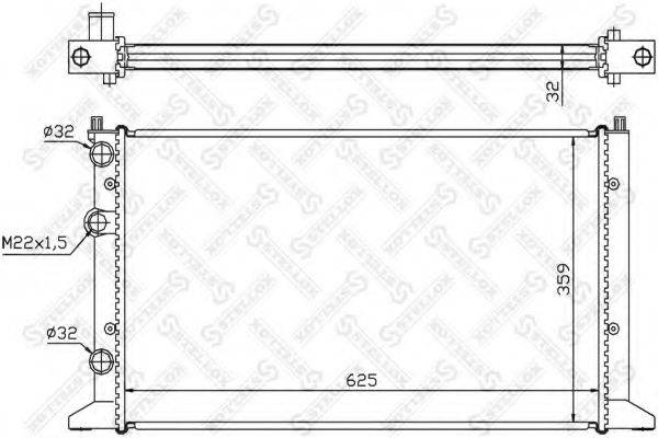 STELLOX 1026426SX Радіатор, охолодження двигуна