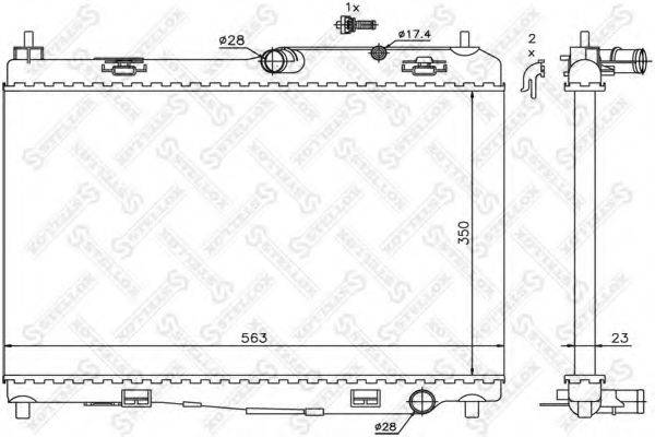 STELLOX 1026754SX Радіатор, охолодження двигуна