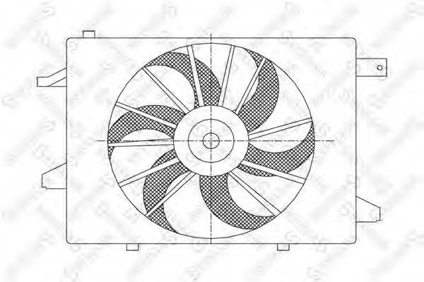 STELLOX 2999104SX Вентилятор, охолодження двигуна