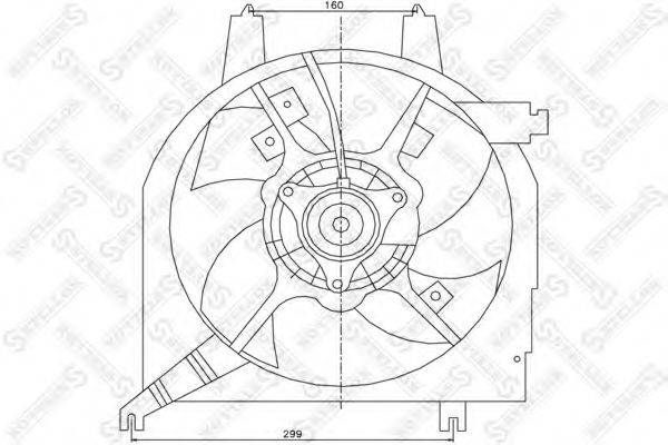 STELLOX 2999143SX Вентилятор, охолодження двигуна