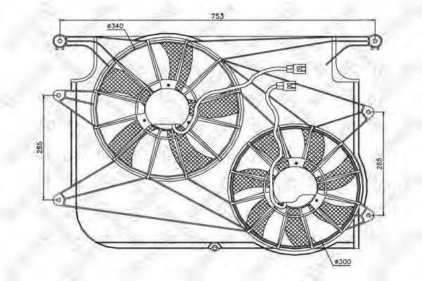 STELLOX 2999228SX Вентилятор, охолодження двигуна
