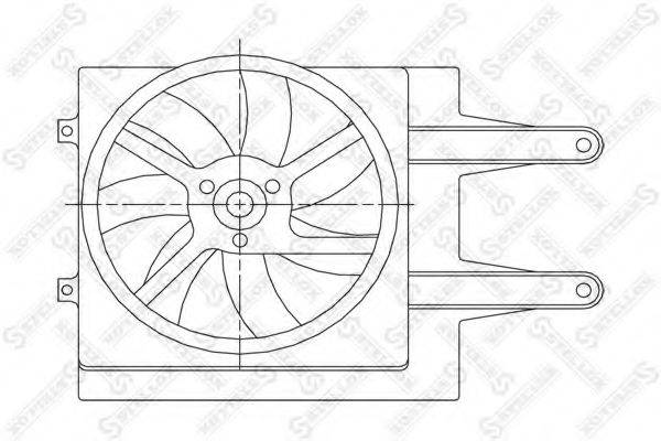 STELLOX 2999258SX Вентилятор, охолодження двигуна