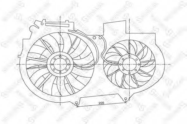 STELLOX 2999272SX Вентилятор, охолодження двигуна