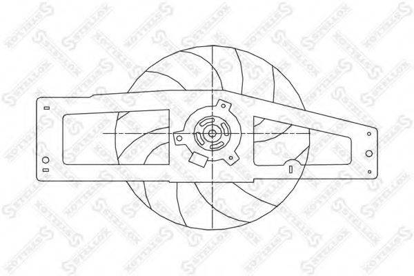 STELLOX 2999274SX Вентилятор, охолодження двигуна