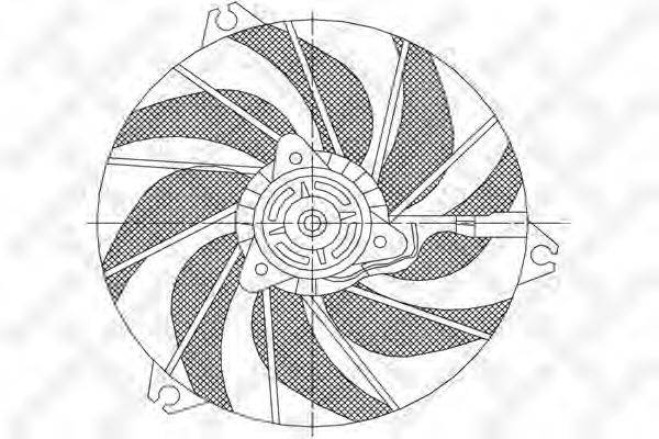 STELLOX 2999336SX Вентилятор, охолодження двигуна