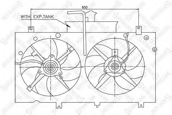 STELLOX 2999355SX Вентилятор, охолодження двигуна