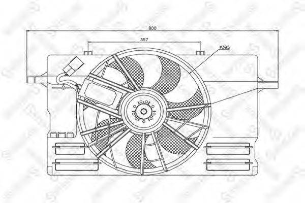 STELLOX 2999417SX Вентилятор, охолодження двигуна