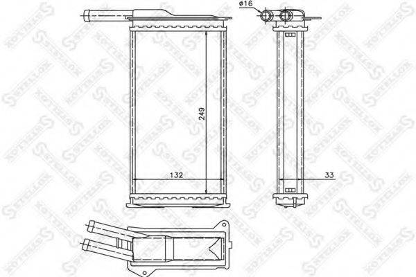 STELLOX 1035009SX Теплообмінник, опалення салону