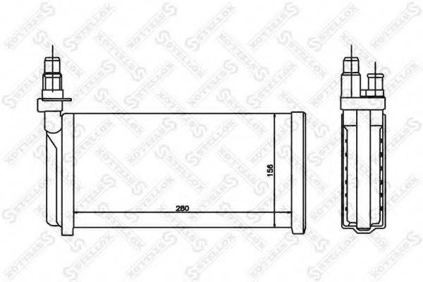 STELLOX 1035052SX Теплообмінник, опалення салону