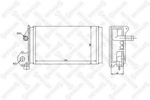 STELLOX 1035063SX Теплообмінник, опалення салону