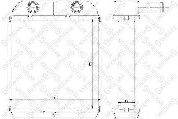 STELLOX 1035099SX Теплообмінник, опалення салону