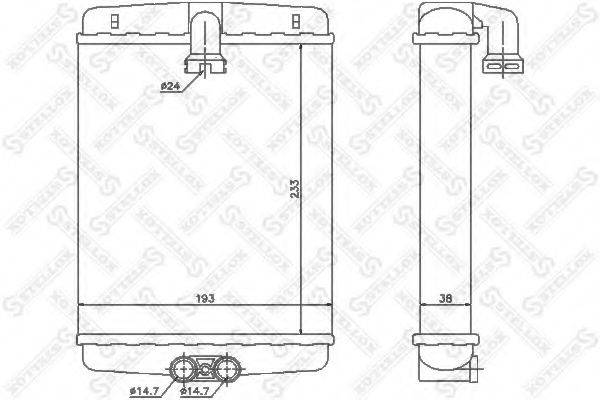 STELLOX 1035120SX Теплообмінник, опалення салону