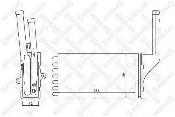 STELLOX 1035157SX Теплообмінник, опалення салону