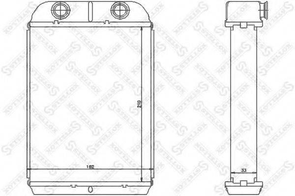 STELLOX 1035166SX Теплообмінник, опалення салону