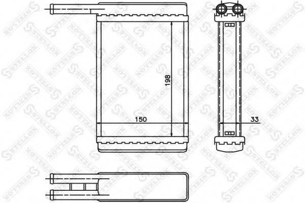 STELLOX 1035168SX Теплообмінник, опалення салону