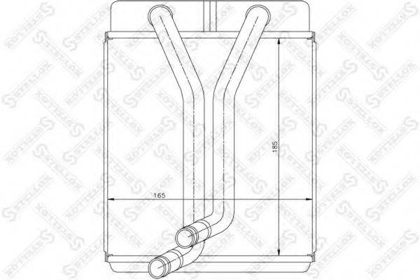 STELLOX 1035184SX Теплообмінник, опалення салону