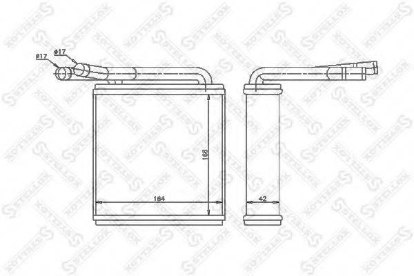 STELLOX 1035191SX Теплообмінник, опалення салону