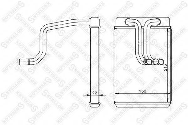 STELLOX 1035193SX Теплообмінник, опалення салону