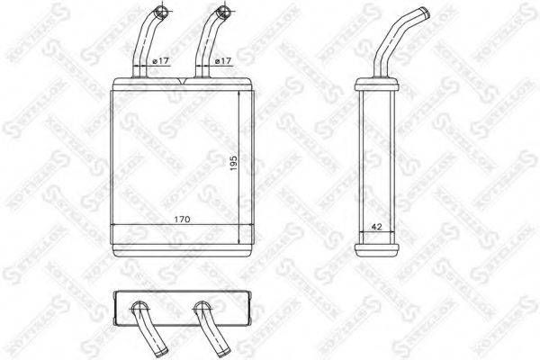 STELLOX 1035199SX Теплообмінник, опалення салону