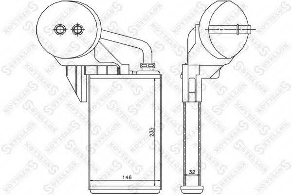 STELLOX 1035212SX Теплообмінник, опалення салону