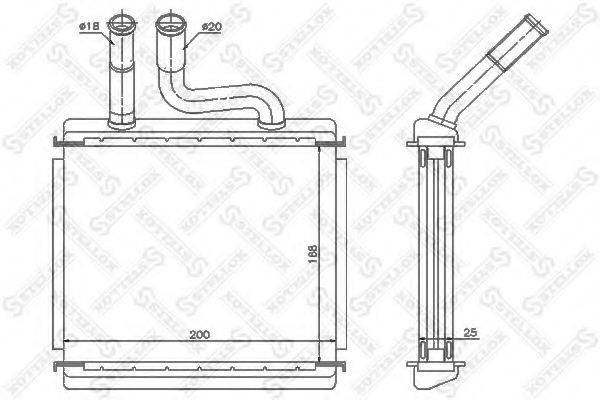 STELLOX 1035218SX Теплообмінник, опалення салону