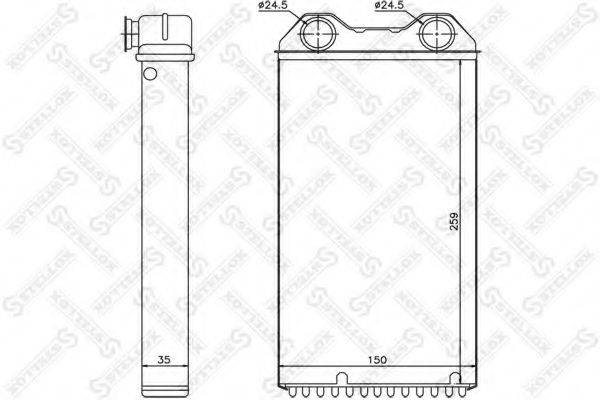 STELLOX 1035229SX Теплообмінник, опалення салону