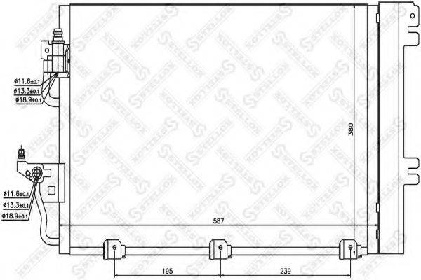 STELLOX 1045003SX Конденсатор, кондиціонер