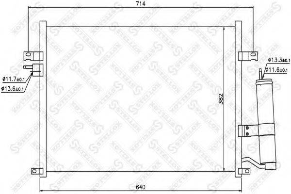 STELLOX 1045045SX Конденсатор, кондиціонер