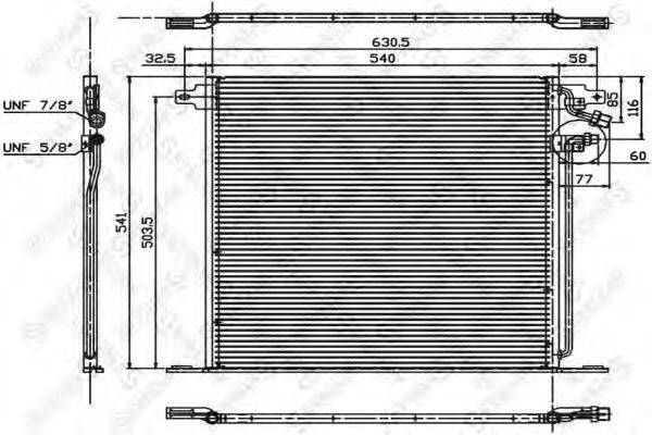 STELLOX 1045068SX Конденсатор, кондиціонер