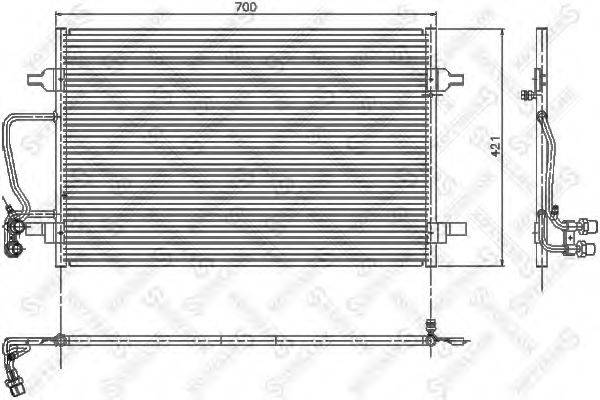 STELLOX 1045072SX Конденсатор, кондиціонер