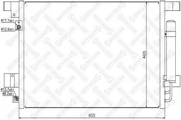 STELLOX 1045135SX Конденсатор, кондиціонер