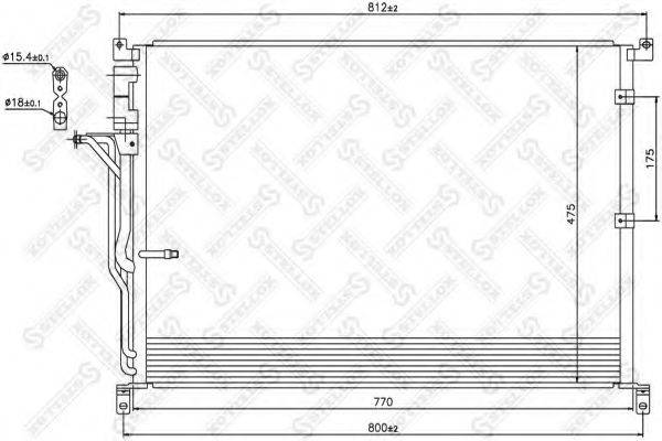 STELLOX 1045183SX Конденсатор, кондиціонер