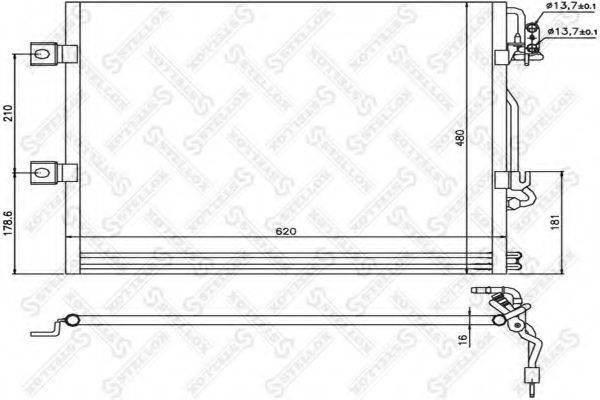 STELLOX 1045191SX Конденсатор, кондиціонер