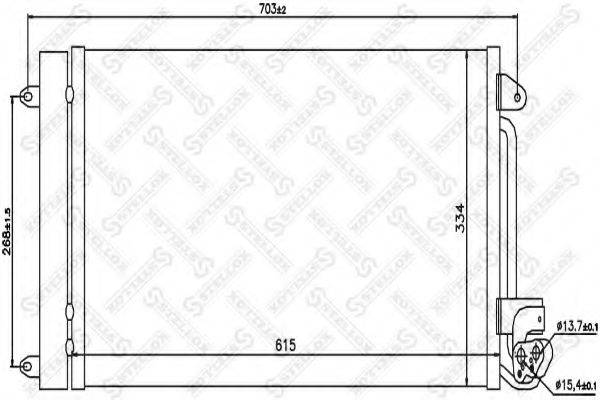 STELLOX 1045199SX Конденсатор, кондиціонер