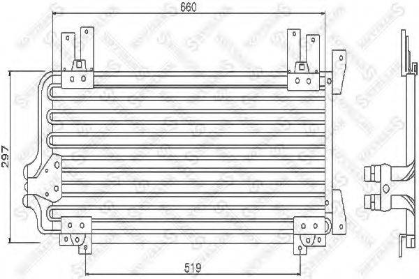 STELLOX 1045238SX Конденсатор, кондиціонер