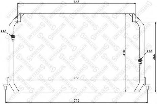 STELLOX 1045287SX Конденсатор, кондиціонер