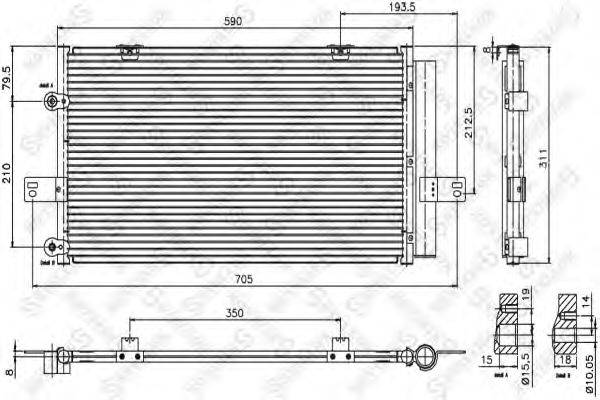 STELLOX 1045361SX Конденсатор, кондиціонер