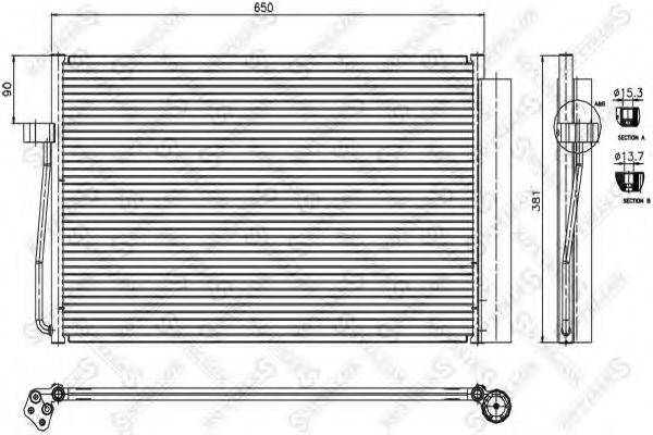 STELLOX 1045404SX Конденсатор, кондиціонер