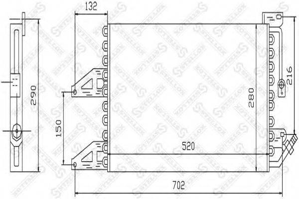 STELLOX 1045449SX Конденсатор, кондиціонер